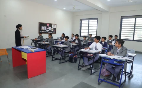 classroom at GMGS Niwai