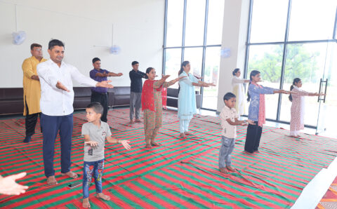 international yoga day celebration at govind madhav global school