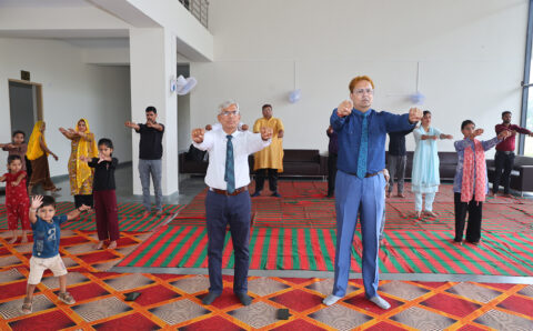 international yoga day celebration at govind madhav global school niwai tonk